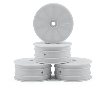 JConcepts 12mm Hex Mono 2.2 4WD Front Buggy Wheels (4) (22-4) (White)