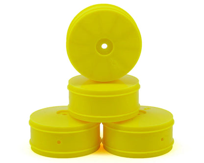 *CLEARANCE* JConcepts 9.5mm Hex Bullet 60mm 4WD Front Buggy Wheels (4) (B44.2) (Yellow)