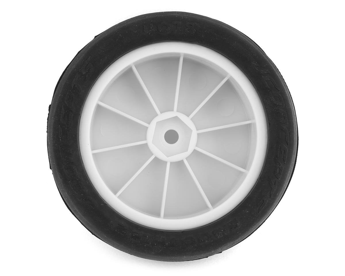 JConcepts Smoothie 2 2.2" Pre-Mounted 2WD Front Buggy Tires (White) (2) (Silver) w/12mm Hex