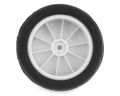 JConcepts Smoothie 2 2.2" Pre-Mounted 2WD Front Buggy Tires (White) (2) (Silver) w/12mm Hex