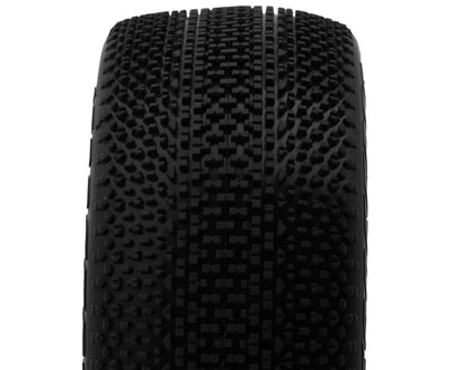 JConcepts Relapse Pre-Mounted 1/8th Buggy Tires (White) (2) (Green)