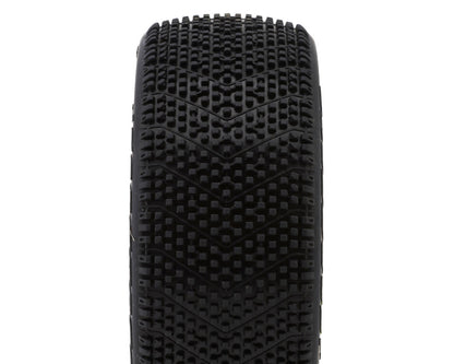 JConcepts Falcon Pre-Mounted 1/8th Buggy Tires (2) (Green)