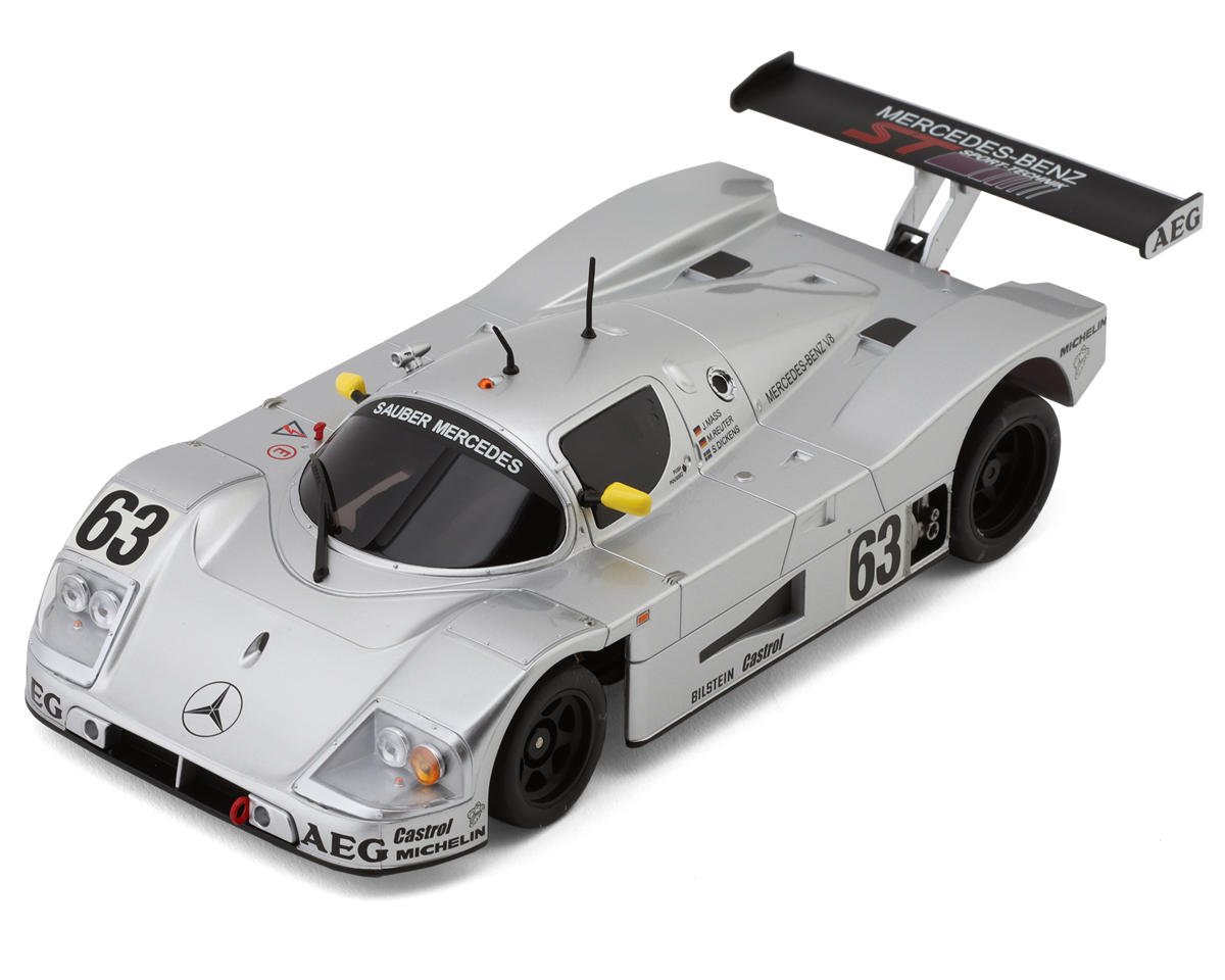 Kyosho MR-03 RWD Mini-Z ReadySet w/Sauber Mercedes Group C Rennsportwagen C9 Body (Silver) w/KT-531P 2.4GHz Radio