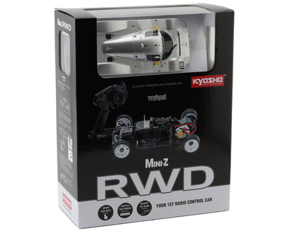 Kyosho MR-03 RWD Mini-Z ReadySet w/Sauber Mercedes Group C Rennsportwagen C9 Body (Silver) w/KT-531P 2.4GHz Radio