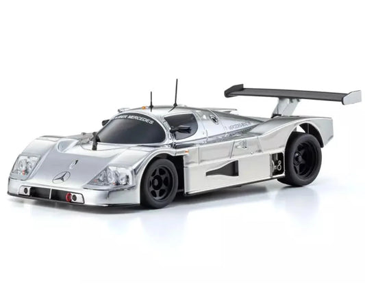 ***Pre-Order Kyosho MR-04 RWD Mini-Z Readyset w/Sauber-Mercedes C9 Body (Chrome/Silver) w/KT-531P 2.4GHz Radio