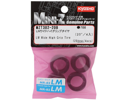Kyosho Mini-Z LM Wide High Grip Rear Tire (4) (30 Shore)