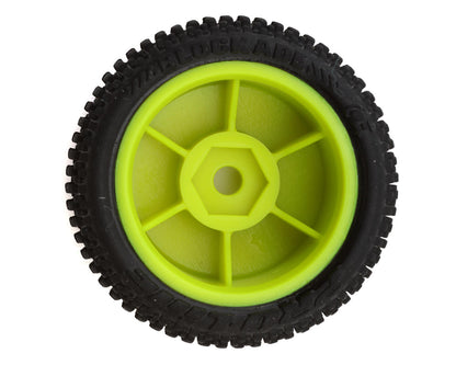 Losi Micro-B Pre-Mounted Tires (Yellow) (4)