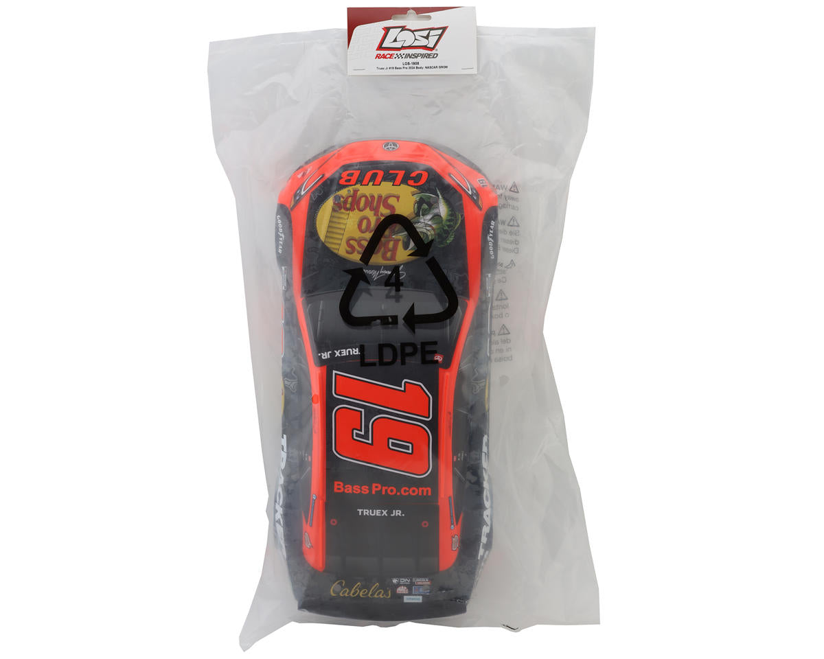 Losi 1/12 NASCAR Martin Truex Jr. #19 Bass Pro Shops 2024 Toyota Camry Pre-Painted Body
