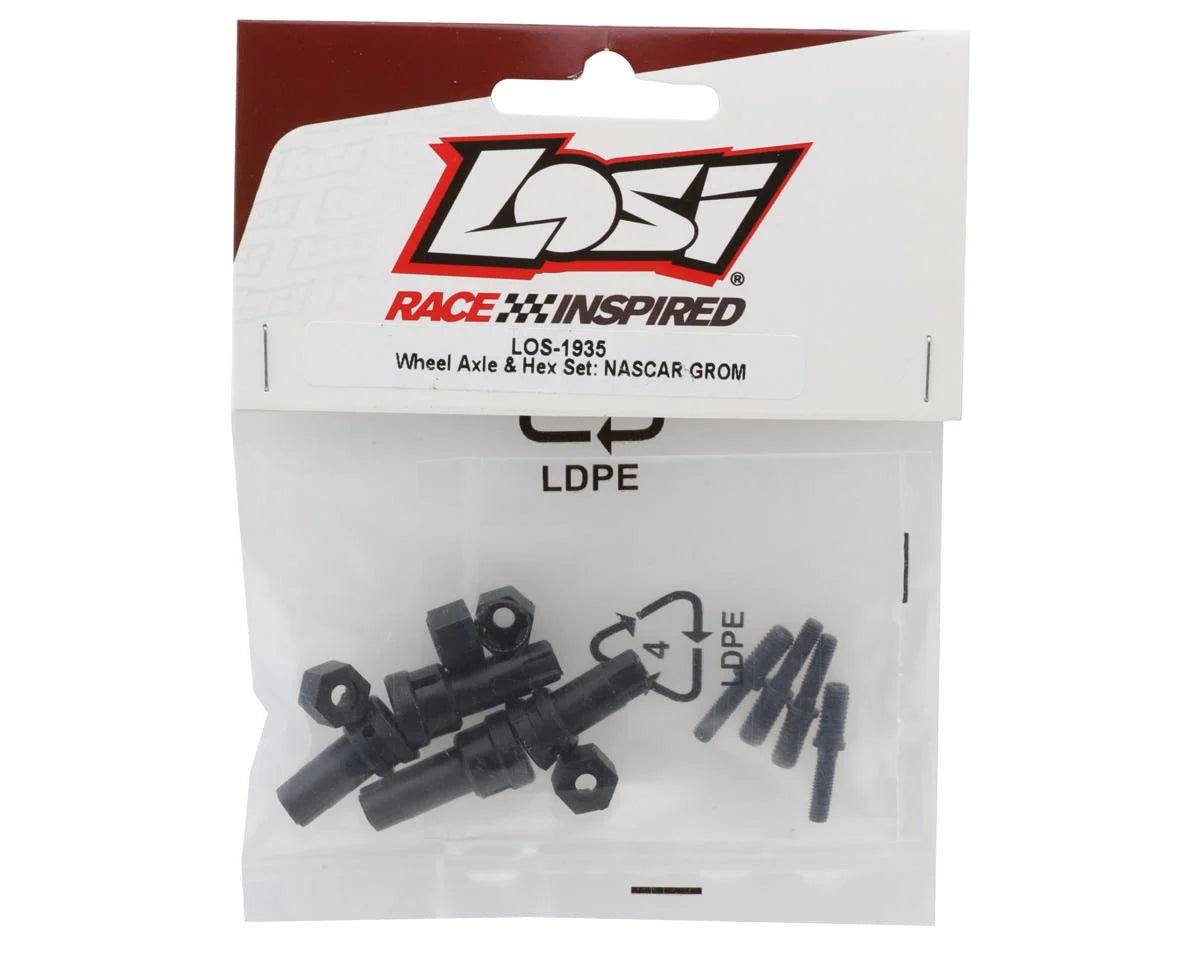 Losi NASCAR Wheel Axle & Hex Set