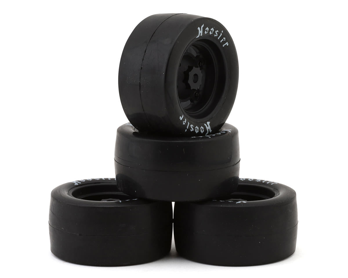 Losi Asphalt Late Model Grom Hoosier Pre-Mounted Tires (4) (Medium)