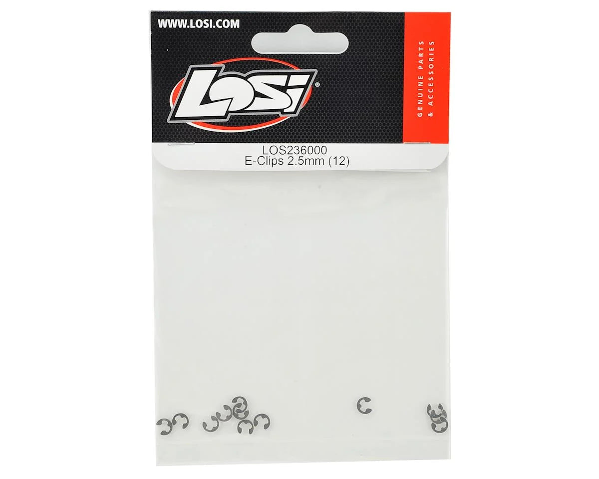 Losi 2.5mm E-Clips (12)