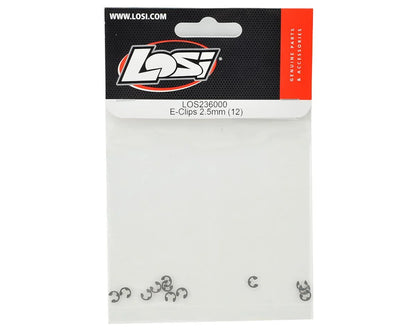 Losi 2.5mm E-Clips (12)