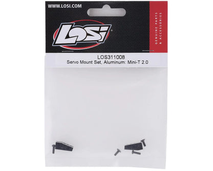 Losi Mini-T 2.0 Aluminum Servo Mount Set (Black)