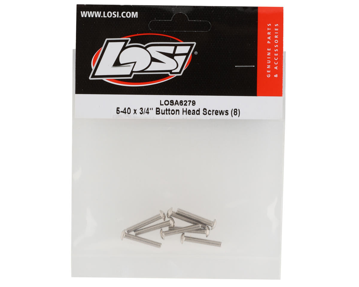 5-40 x 3/4" Button Head Screws (8) Losi
