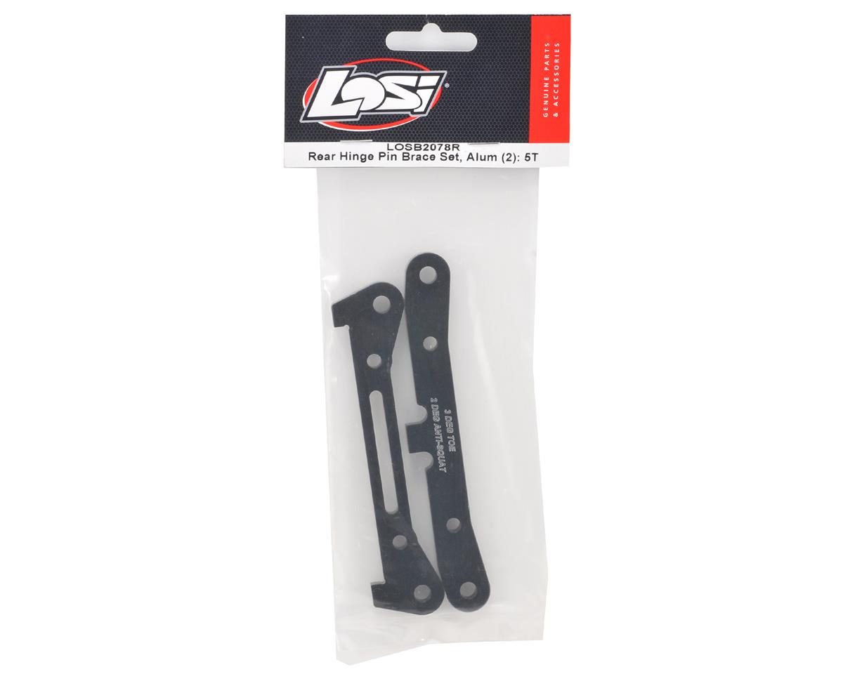 Team Losi Aluminum Rear Hinge Pin Brace Set (2)