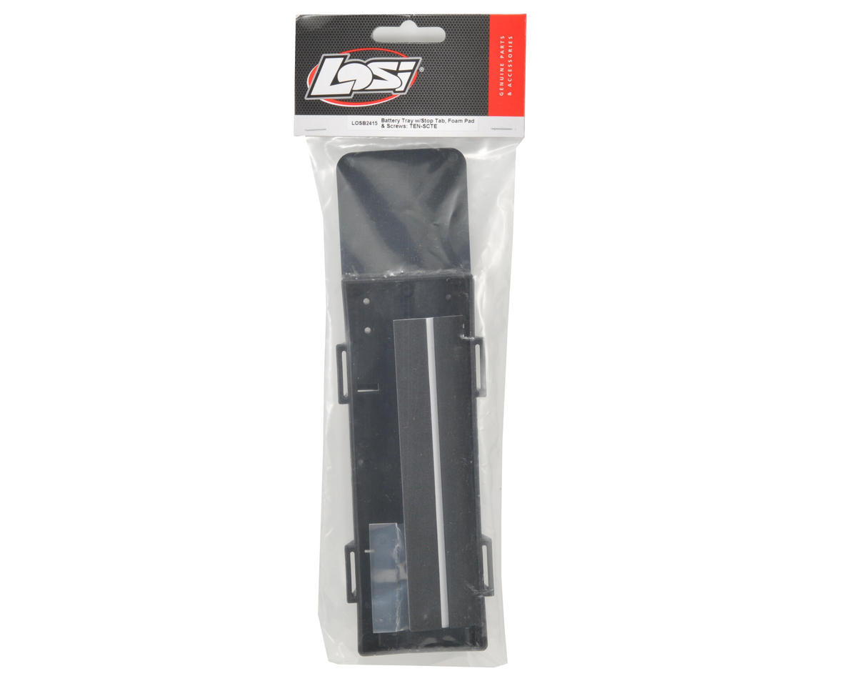 Losi Battery Tray w/Stop Tab & Foam Pad