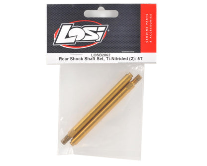 Team Losi Ti-Nitrided Rear Shock Shaft Set (2) 5IVE-T