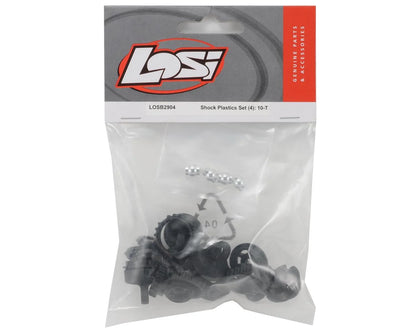Losi Front & Rear Shock Plastics & Ball Set (4) (Ten-T)