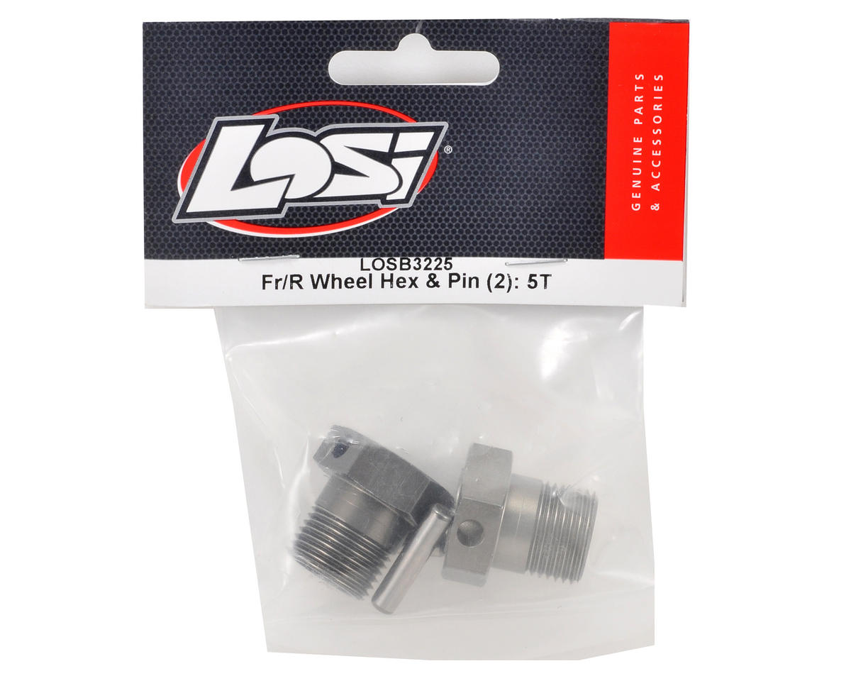 Team Losi Front/Rear Wheel Hex & Pin Set (2)