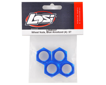 Losi 25mm Wheel Nut Set (Blue) (4)