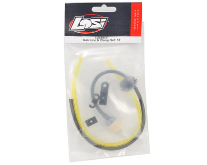 Team Losi Gas Line & Clamp Set 5ive-T