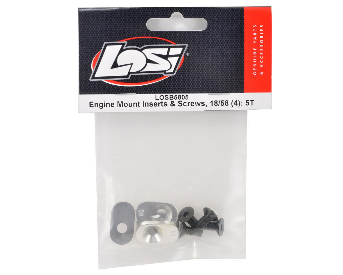 Team Losi Engine Mount Insert & Screw Set (4) (18/58)