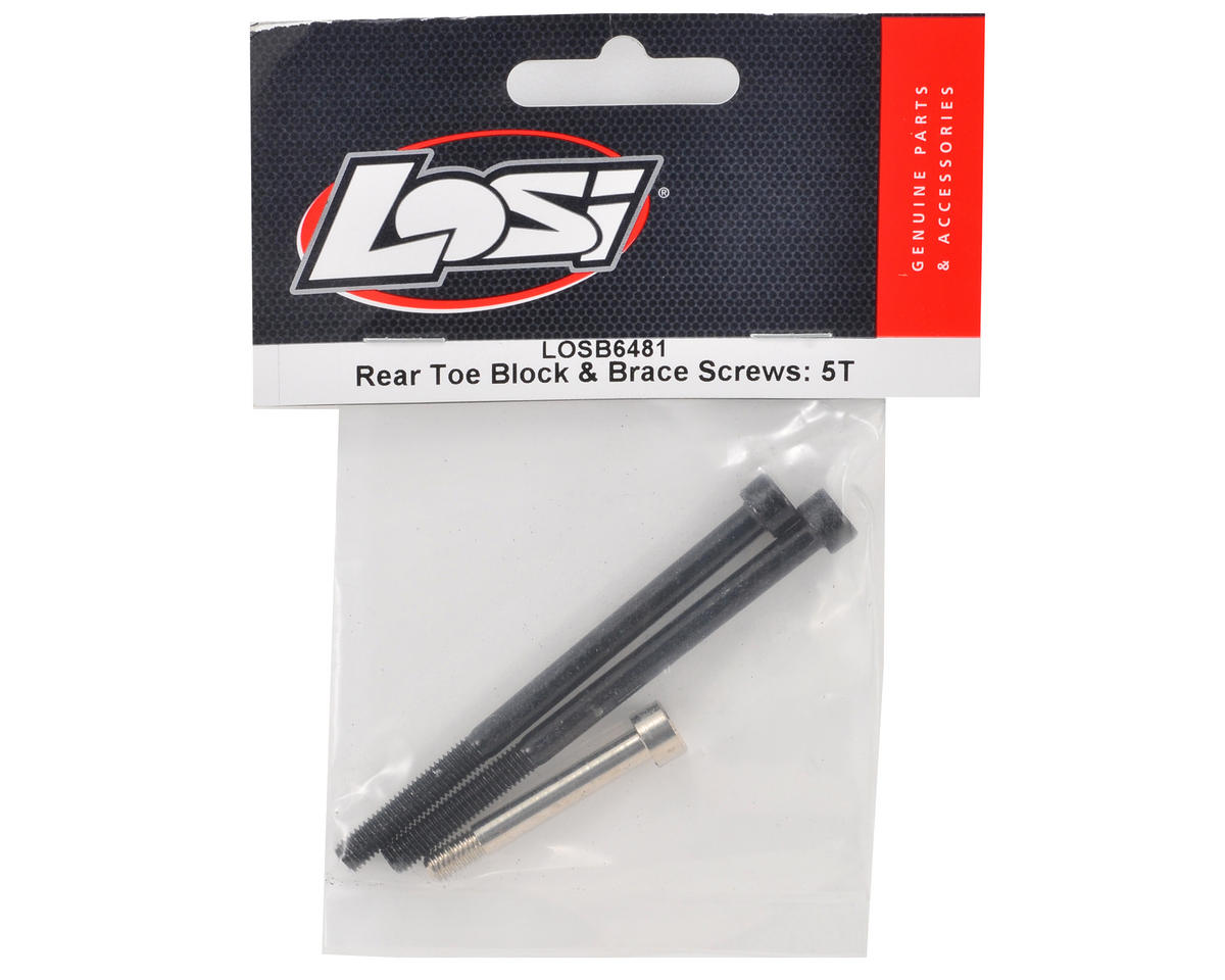Team Losi Rear Toe Block & Brace Screw Set (3)