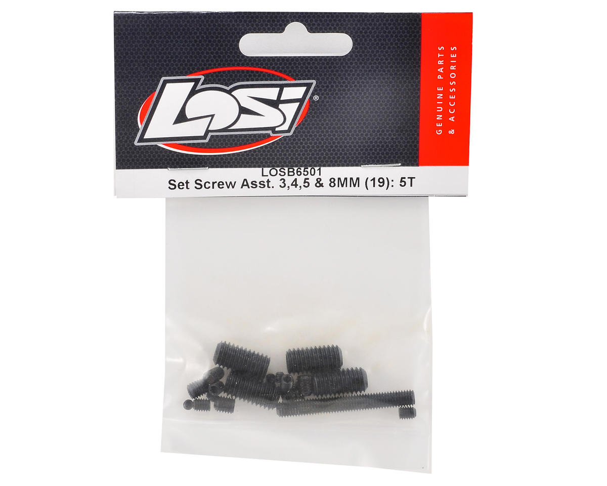 Team Losi Set Screw Assortment (19) (5IVE-T)
