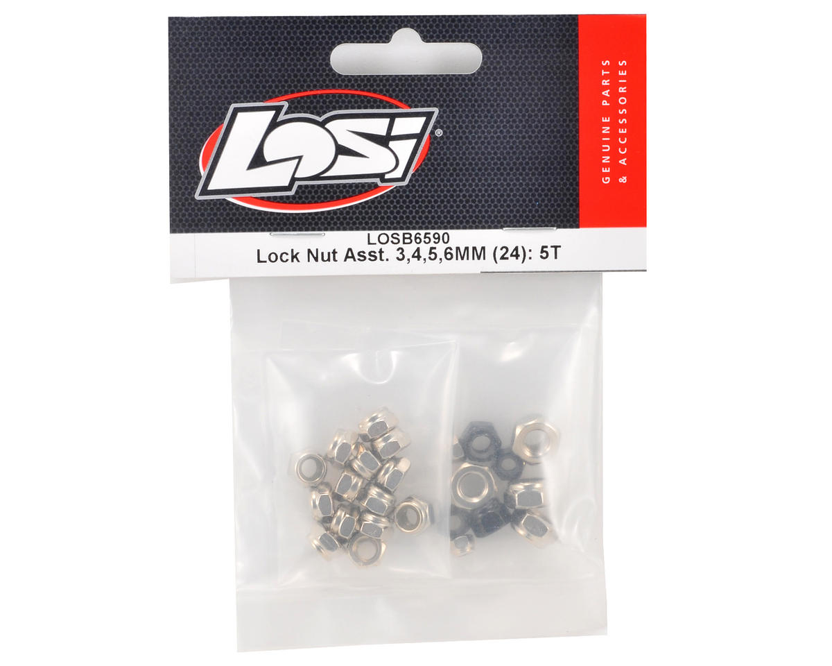 Team Losi Locknut Assortment (24) 5IVE