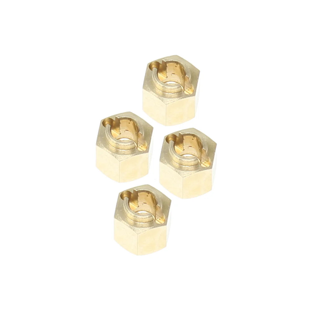 Redcat Racing Wheel Hexes (Brass)(4pcs) Ascent 18