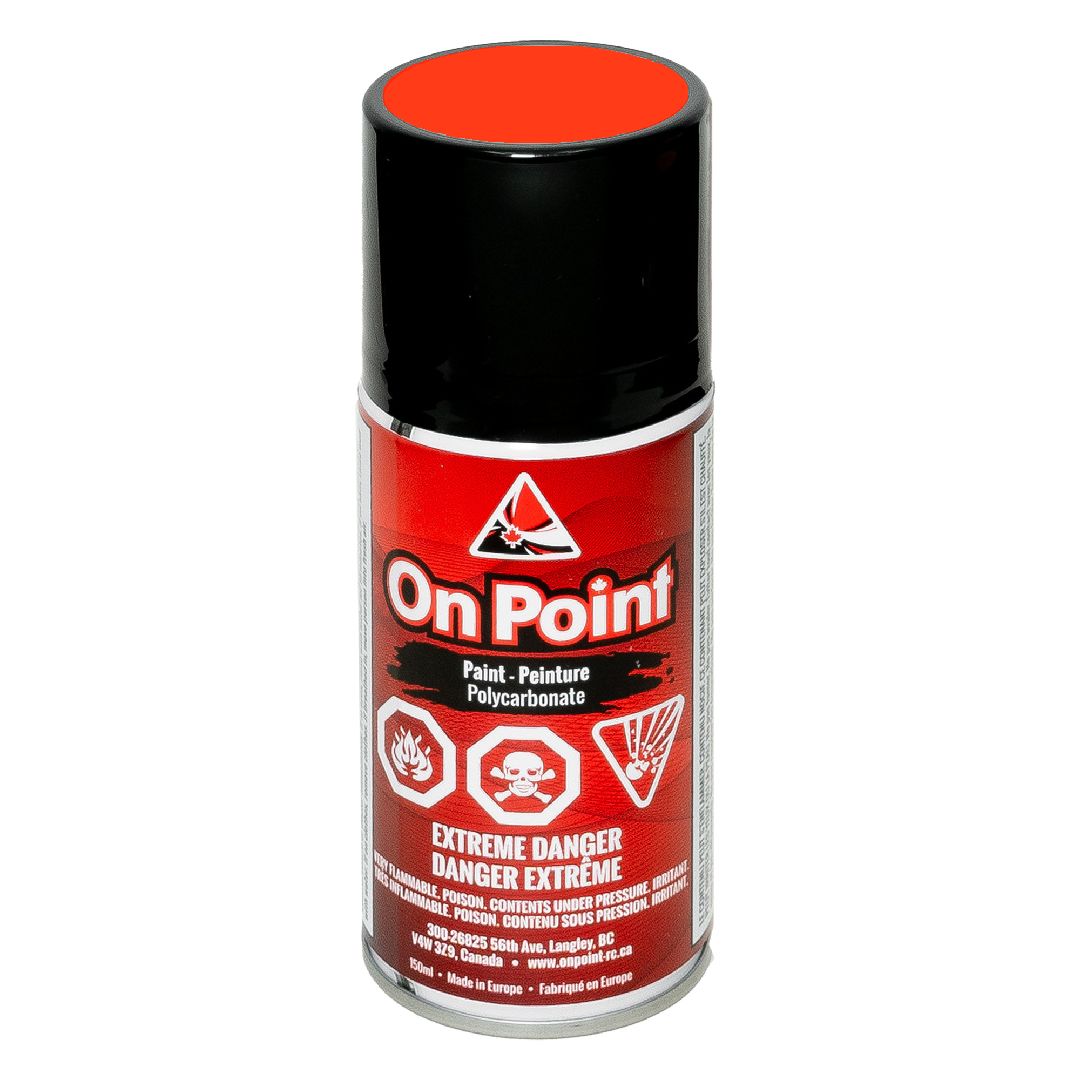 On Point Lexan Body Spray Paint 150ml (Fluor Ruby Red)