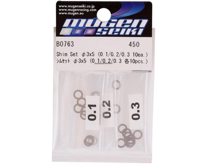 Mugen Seiki 3x5x0.1/0.2/0.3mm Shim Set (30)
