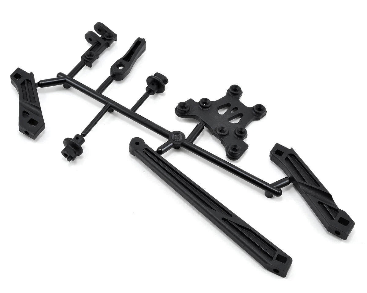 Mugen Seiki Tension Rod, Body Mount & Front Upper Brace Set