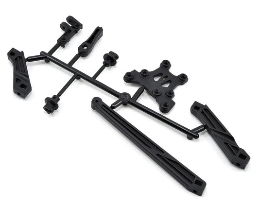 Mugen Seiki Tension Rod, Body Mount & Front Upper Brace Set