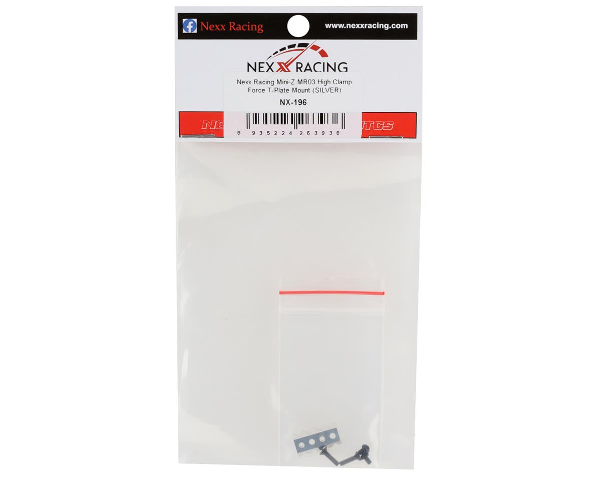 NEXX Racing MR03 High Clamp Force T-Plate Mount (Silver)