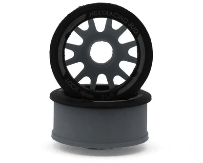NEXX Racing Mini-Z RWD "JUD" EVO Front Threaded Side-Wall Carbon Fiber Rims (1mm Offset) (2)