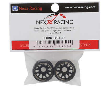 NEXX Racing Mini-Z RWD "JUD" EVO Front Threaded Side-Wall Carbon Fiber Rims (2mm Offset) (2)