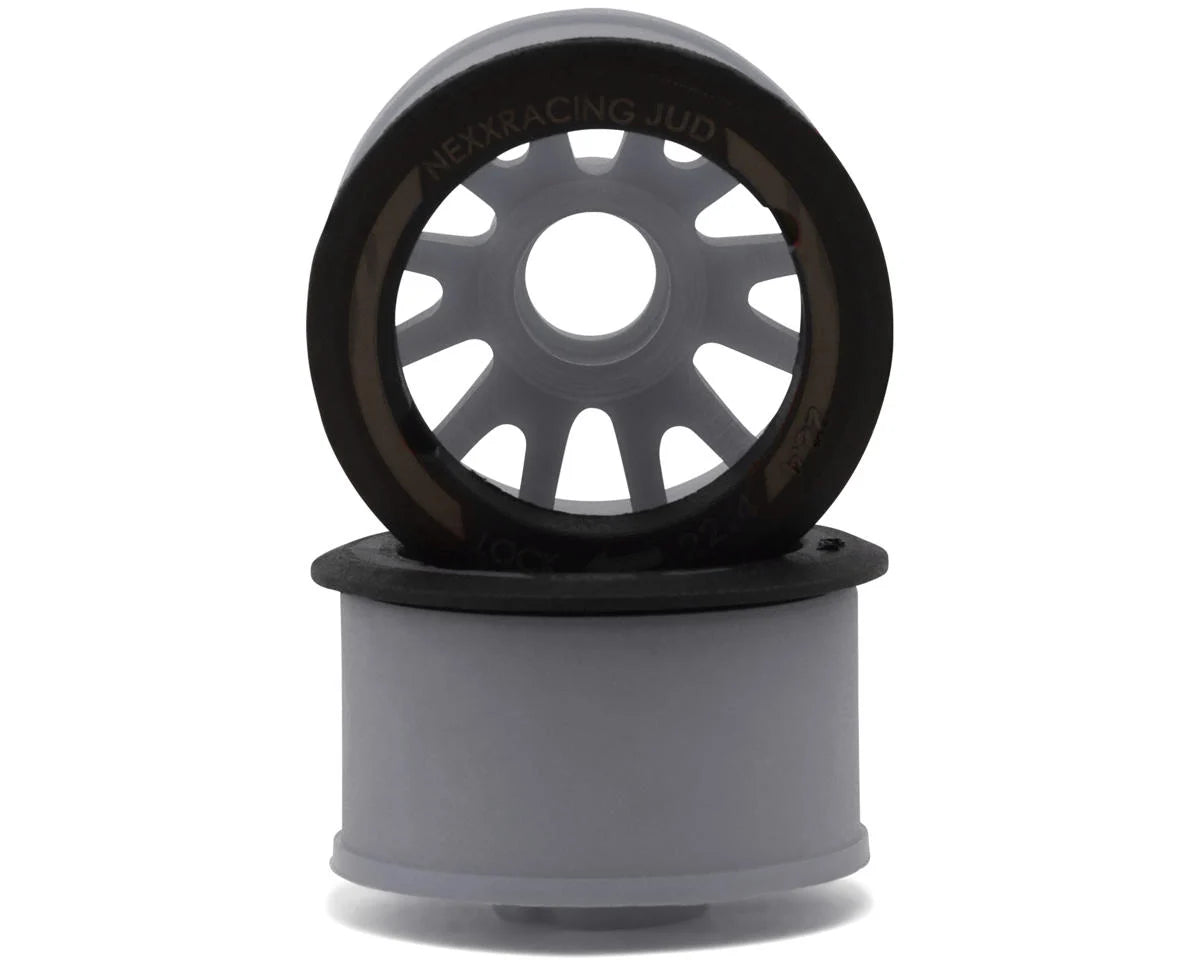 NEXX Racing Mini-Z "JUD" EVO Rear Threaded Side-Wall RWD Carbon-Fiber Rims (2mm Offset)(2)