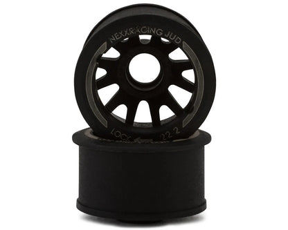 NEXX Racing Mini-Z "JUD" EVO Rear Threaded Side-Wall RWD Carbon-Fiber Rims (2mm Offset)(2)