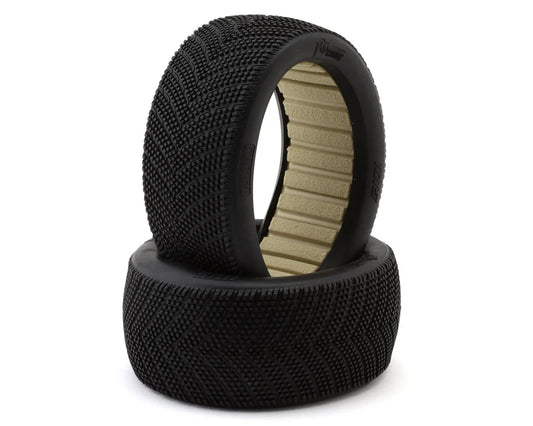 Pro-Motion Thunderbolt 1/8 Off-Road Truggy Tires (2) w/Foam Inserts (T-Compounds)