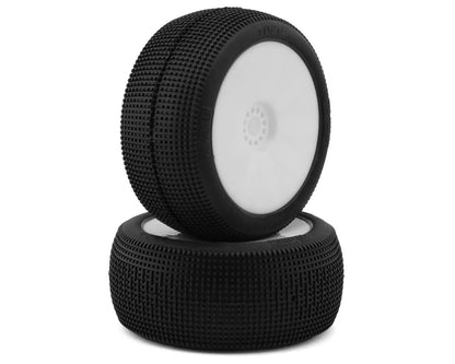 Pro-Motion Raptor 1/8 Truggy Pre-Mount Tires (White) (2) (T-Compounds)
