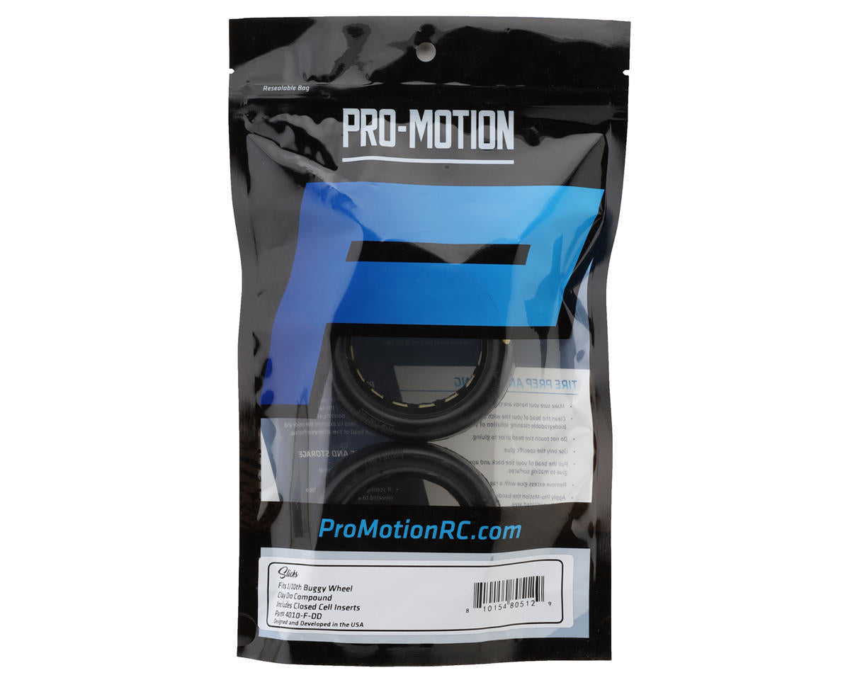 Pro-Motion Slicks 2.2'' Front Buggy 2WD/4WD Slick Tires (2) (Clay)(DD)