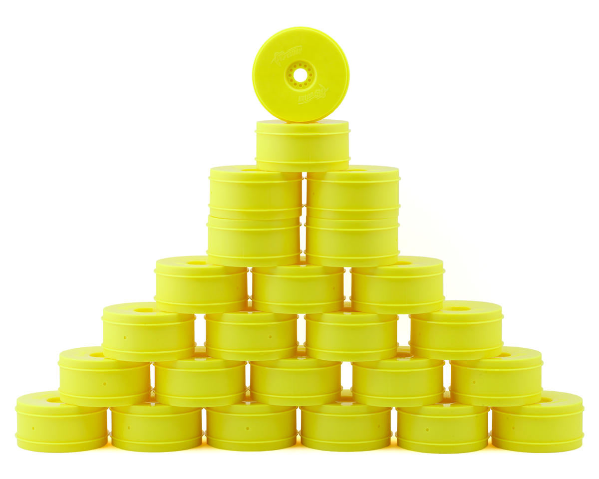 Pro-Motion 1/8 Buggy Wheels (White/Yellow) (24)