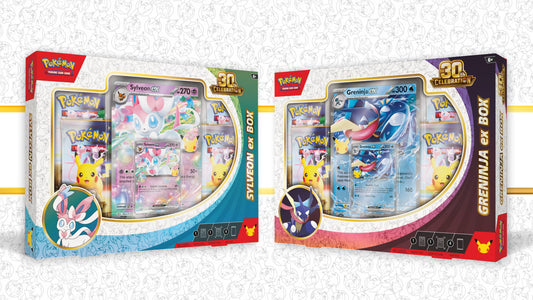 Pokemon 30th Celebration Sylveon EX / Greninja EX Box