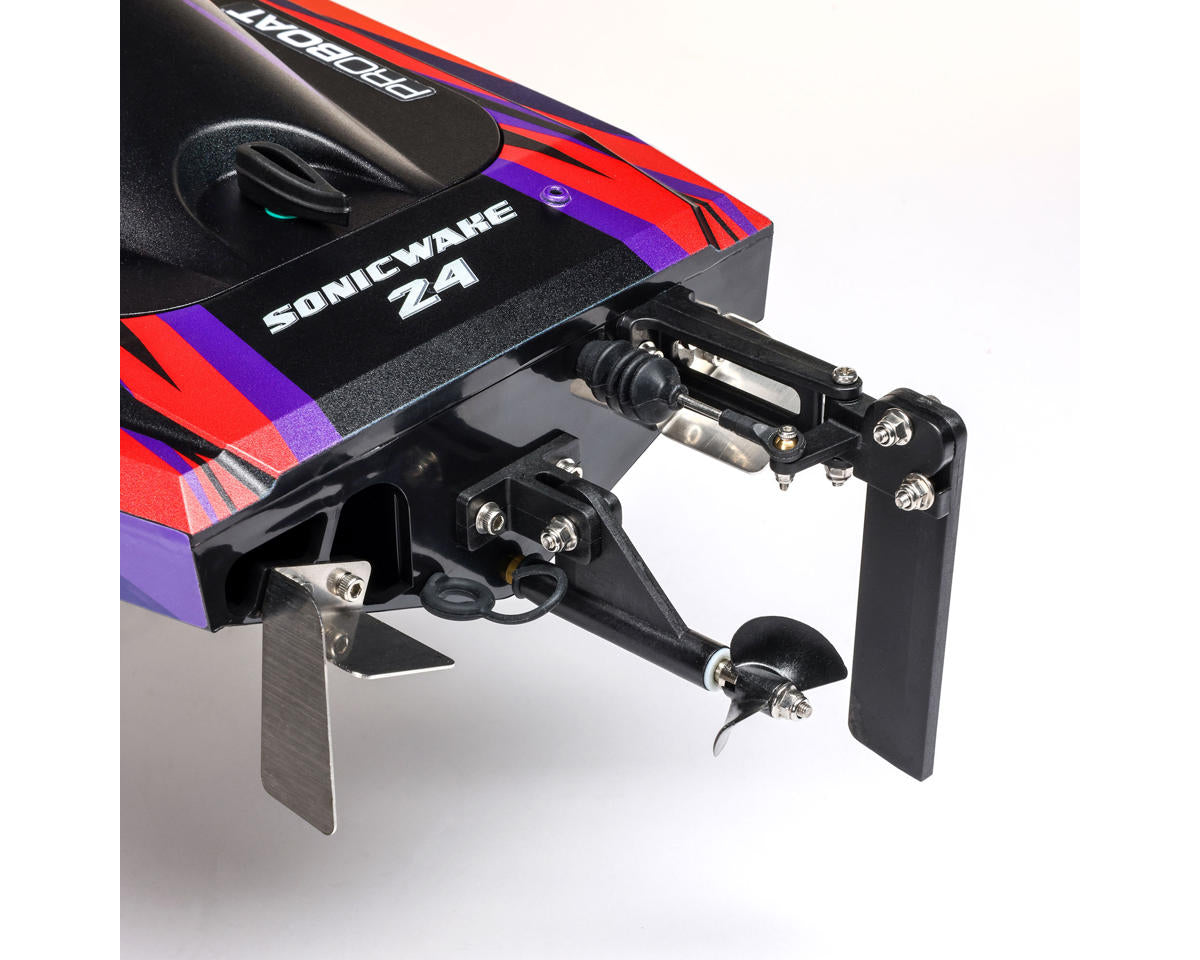 Pro Boat Sonicwake 24" Self-Righting RTR Deep-V Brushless Boat (Red)