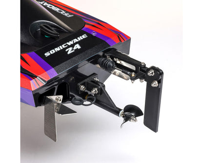 Pro Boat Sonicwake 24" Self-Righting RTR Deep-V Brushless Boat (Red)