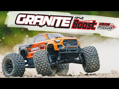 Arrma 1/10 GRANITE 4X2 BOOST MEGA 550 Brushed Monster Truck RTR with Battery & Charger