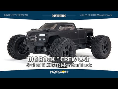 Arrma 1/10 BIG ROCK 4X4 V3 3S BLX Brushless Monster Truck RTR, Black