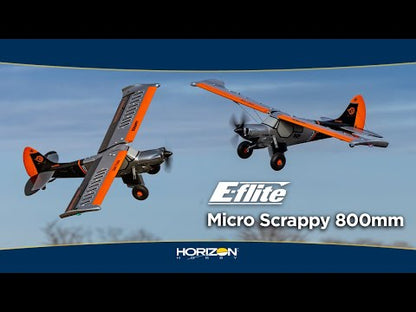 E-flite Micro Scrappy BNF Basic Electric Airplane (800mm) w/AS3X & SAFE Select