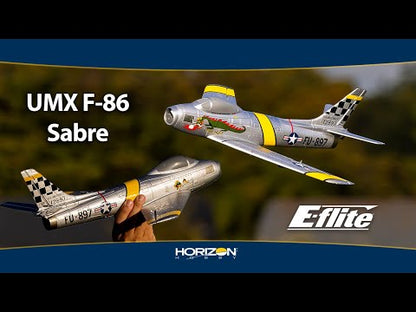 E-flite UMX F-86 Sabre 30mm EDF Jet BNF Electric Airplane w/AS3X & SAFE Select